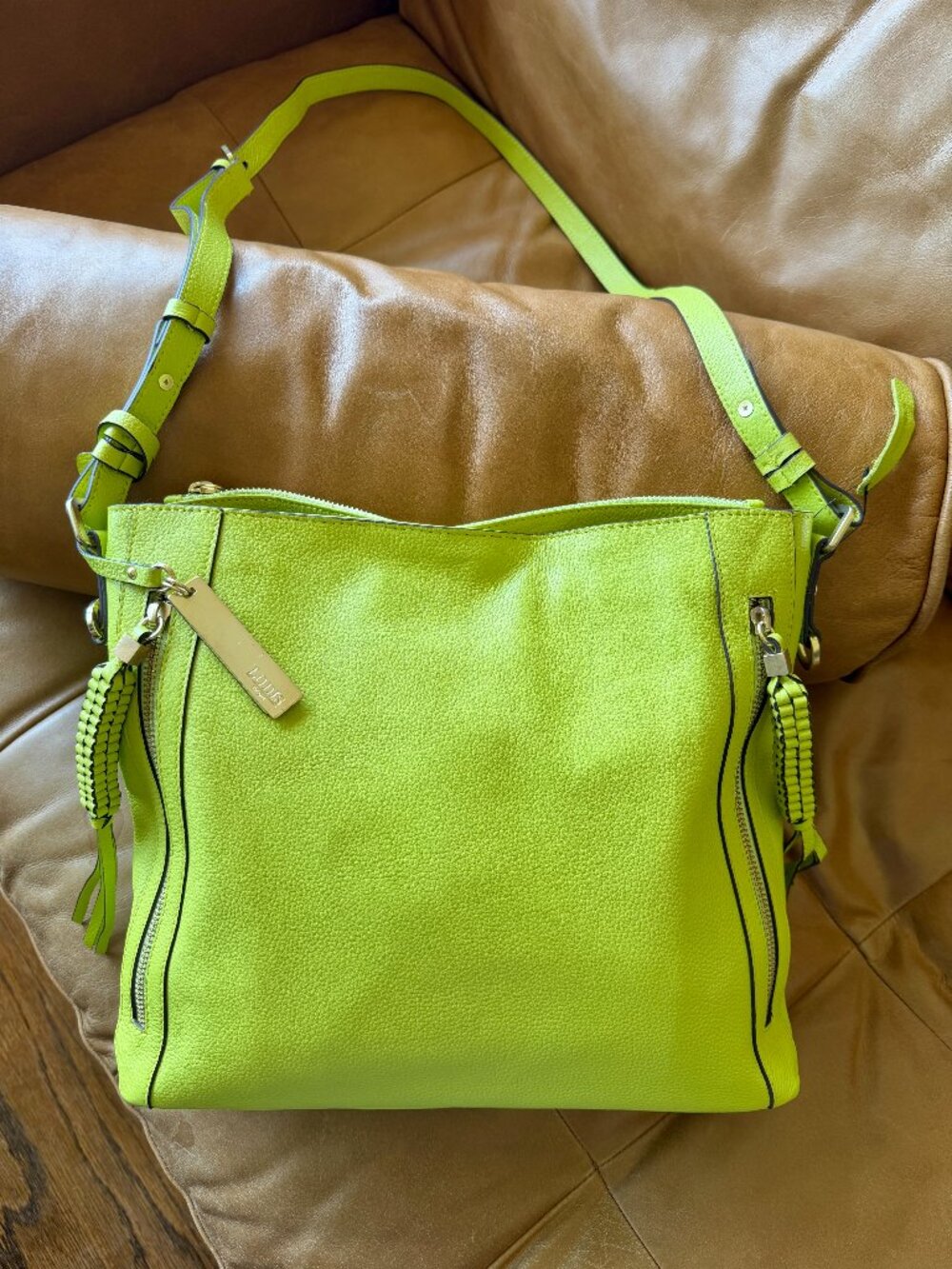 Lodis Aviva Crossbody Bag with Braided Zipper Pulls